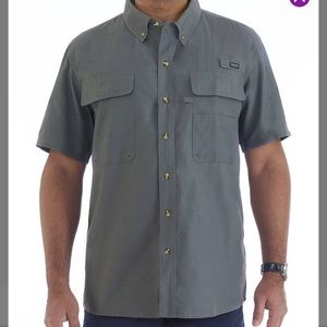 Smiths Workwear Slate Short Sleeved Button Up